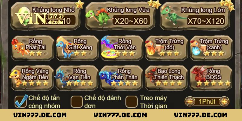 Chinh phục thế giới cổ đại cùng game bắn cá Khủng Long